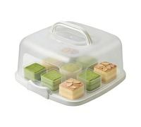 Baking Display Box - Transparent Keeper Dome, Portable Cake Holder, Tiered Pastry Storage | Serving Tray for Birthday, School Bake Sale, Wedding, Office Gathering, Camping,