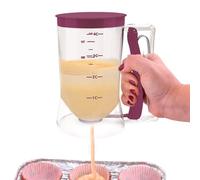 Baking Dough Dispenser - Precise Dough Scoop with Measuring Scale, Practical Kitchen Tool for Even Portions of Waffles, Pancakes, Muffins, Cupcakes, Doughnuts, Clean Baking Without Drips
