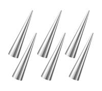Baking Horn Moulds Set of 6 - Baking Horn Cream Moulds, Cream Horn Baking Cones | Stainless Steel Baking Forms for Croissants, Baking Mold