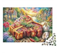 Baking Inspiration 1000 Pieces Paper Jigsaw Puzzle for Adults Food Landscape Brain Game Thickened Paper Home Decor 52x38cm/1000pcs
