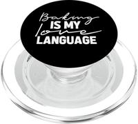 Baking Is My Love Language Cute Funny Baking PopSockets PopGrip for MagSafe