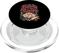 Baking Is My Therapy for Bakers and Cookie Fans Christmas PopSockets PopGrip for MagSafe