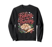 Baking Is My Therapy for Bakers and Cookie Fans Christmas Sweatshirt