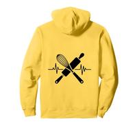 Baking Is My Therapy Heartbeat Whisk Pullover Hoodie