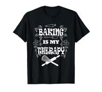 Baking is my Therapy Ironic Pastry Hobby Chef T-Shirt