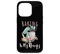 Baking Is My Therapy Kitchen Bake Lover Cooking Baker Quote Case for iPhone 13 Pro