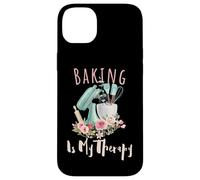 Baking Is My Therapy Kitchen Bake Lover Cooking Baker Quote Case for iPhone 14 Plus