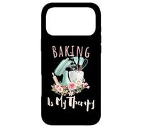 Baking Is My Therapy Kitchen Bake Lover Cooking Baker Quote Case for iPhone 17 Pro Max