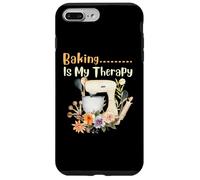 Baking Is My Therapy Kitchen Bake Lover Cooking Baker Quote Case for iPhone 7 Plus/8 Plus