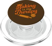 Baking is My Therapy Kitchen Sweet Treats Culinary Fun PopSockets PopGrip for MagSafe