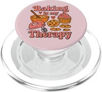 Baking is My Therapy Kitchen Sweet Treats Culinary Fun PopSockets PopGrip for MagSafe
