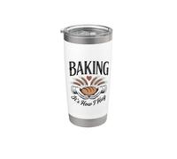Baking It's How I Hug, Bake Lover Baker Pastry Chef Stainless Steel Insulated Tumbler