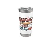 Baking It's How I Hug, Pastry Chef Baker Bake Lover Stainless Steel Insulated Tumbler