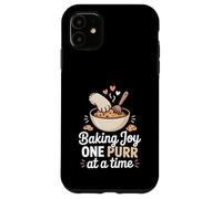 Baking Joy One Purr At A Time Baker Pastry Kitchen Case for iPhone 11