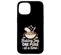 Baking Joy One Purr At A Time Baker Pastry Kitchen Case for iPhone 15