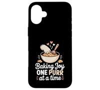 Baking Joy One Purr At A Time Baker Pastry Kitchen Case for iPhone 16 Plus