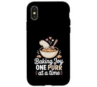 Baking Joy One Purr At A Time Baker Pastry Kitchen Case for iPhone X/XS