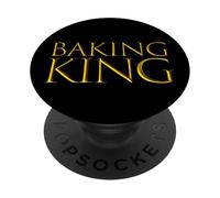 Baking King Expert Pastry Cookie Chef Cake Baker Decorator PopSockets Adhesive PopGrip