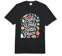 Baking Lover Baker Pastry Chef Bake The World a Better Place Comfort Colors Adult Heavyweight T-Shirt