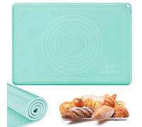 Baking Mat for Rolling Dough, 70 x 50 cm Silicone Mat with 5 mm High Edge, Silicone Mat Baking with Measurement, Non-Slip and Non-Stick, Large Silicone Dough Mat, for Dough Mat, Pizza, Fondant