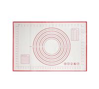 Baking Mat Silicone Baking Mat Pad Baking Sheet Pizza Dough Maker Pastry Kitchen Gadgets Non-Stick Rolling Dough Mat Cooking Tools Bakeware(Red,29x26cm)