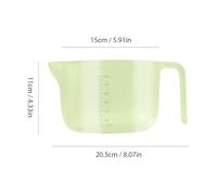 Baking Measuring Cup - Transparent Egg Liquid Bowl, Graduated Filter Container, Kitchen Baking Scale, Milkshake Fruit Preparation Tool | Clear Practical Large Capacity Handy for Cooking Convenience