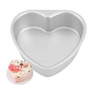 Baking Mold | Aluminum Heart Shape Non-Stick Bakeware,Cake Tin For Kitchen And Baking Mold,For Muffins Dessert Home Apartment Restaurant Farm Valentine's Day Wedding Birthday Christmas Holiday And