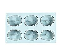 Baking Mold - Silicone, 6 Cavity Silicone Molds, Pisțačhio and Coffee Bean Shape Dessert Mold | Non Stick Reusable Baking Tool for Cake Cupcake Muffin Cookie Dessert Home Kitchen Restaurant Wedding B