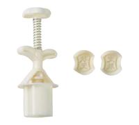 Baking Molds Press with 2 Interchangeable Moulds for Festive Cookies, Desserts, Home Baking & Holiday Treats - Compact Design, Easy Release