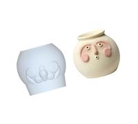 Baking Molds Silicone Human Face Vase Shape for Mousses Chocolate Easy Cleaning Kitchenwares Nonstick Easy Releases Silicone Molds