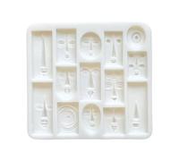 Baking Molds - Useful Artistic Candy | Cake Cutters | Abstract Face Non-Stick, Reusable 3D Printing for Chocolate, Jelly, Mousse, Crafts Candles Soap, Cooking Supplies
