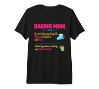Baking Mom Baker Home Baking Lover Definition Premium T-Shirt