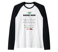 Baking Mom Definition Gifts Mothers Day Women Raglan Baseball Tee