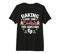 Baking More Than Cookies Christmas Pregnancy Announcement Premium T-Shirt