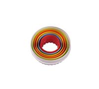 Baking Mould 5Pc/Set Cookie Biscuit Cutter Mould DIY Cake Mold Fondant Decor Plastic Multi Shape Gingerbread Cortadores De Baking Pastry Tool Silicone (Color : 6pc Circle)