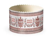 Baking Mould for Panettone, Kulich, Paskha 12 pcs (vyshivanka №4) (Diameter 15 cm)