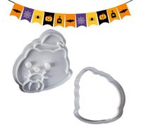 Baking Mould with Stamp, Cute Cat Cookie Cutter for Halloween, Simple Animal Moulds for Dough, Cheese, Chocolate, Fondant at Festivals