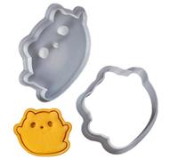 Baking Mould with Stamp Halloween Ghost Cats Cookie Cutter Baking Accessories with Embossing Technology for Beginners Professionals Household Bakery Picnic and Party
