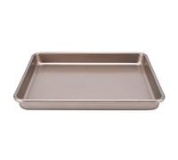 Baking Pan Nonstick Food Grade Carbon Steel Bakeware Heating Evenly 0.8mm Thick Baking Tray Baking Sheet for Household (A-11【Heavy Steel】 Shallow Disk 13 inches)