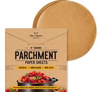 Baking Paper, 220Pcs Cake Tin Liners 9 Inch Round | 23cm Cake Liners, Round Parchment Paper for Baking - Precut Greaseproof Paper Sheets - Easy to Use & Clean-Up Baking Sheets by Baker's Signature