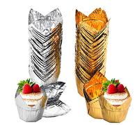 Baking Paper Cups,100 Pcs Cupcake Molds,Muffin Cases, Tulip Baking Cups, Muffin Liners,for Medium Large Cupcakes Mini Cake Party Birthday