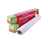 Baking Paper Roll 30cm x 20m - Non-Stick Unbleached Parchment Paper with Cutter for Baking, Cooking, Grilling, Steaming, Air Fryer