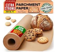 Baking Paper Roll 38cm x 64m - Non-Stick Unbleached Parchment Paper with Cutter for Baking, Cooking, Grilling, Steaming, Air Fryer - Baker’s Signature