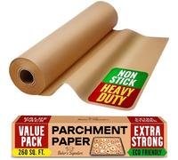 Baking Paper Roll 38cm x 64m - Non-Stick Unbleached Parchment Paper with Cutter for Baking, Cooking, Grilling, Steaming, Air Fryer - Baker’s Signature