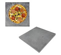 Baking Pizza Lava Stone. Bread Making 100% Natural Volcanic Square Serving Stone. Multi-Purpose Oven & BBQ, Grill. High Heat Retention. (30x30cm)