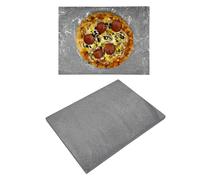 Baking Pizza Stone. 100% Natural Volcanic Lava Stone Multi-Purpose Oven & BBQ, Grill. High Heat Retention. Rectangular (2x30x40cm)