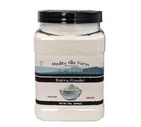 Baking Powder aluminum free by Medley hills farm 2 Lbs. in Reusable Container - Double acting aluminum free baking powder - Kosher - Baking - Made in USA