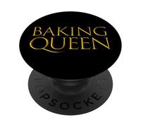 Baking Queen Cake & Cookies Pastry Chef Chocolate Cake Baker PopSockets Adhesive PopGrip