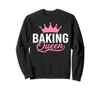 Baking Queen Cute Leopard Print Baking Lover Design Sweatshirt