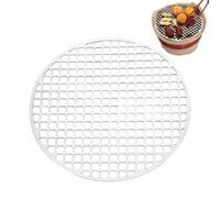 Baking Rack Round Oven Grid AEG Stainless Steel Bar Grate Non-Stick Cooking Cooling Steam Stand Cooker Cooking Rack for Camping Fireplace Roasting Pizza Food Outdoor